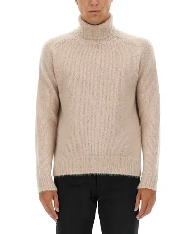 Tom Ford Roll-neck Sweater In Brown