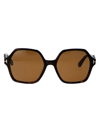 Tom Ford Romy Sunglasses In 52e Avana Scura / Marrone