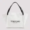 Tom Ford Small Canvas Tote Bag In Black