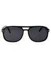Tom Ford Aviator Sunglasses Ft1022 01 A In 01a Nero Lucido / Fumo