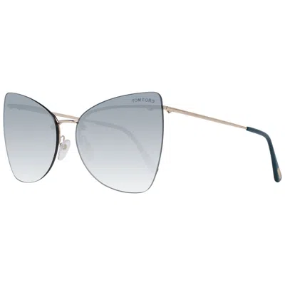 Tom Ford Rose Gold Women Sunglasses In Gray