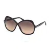 Tom Ford Rosemin Ft1013 01b Butterfly Sunglasses