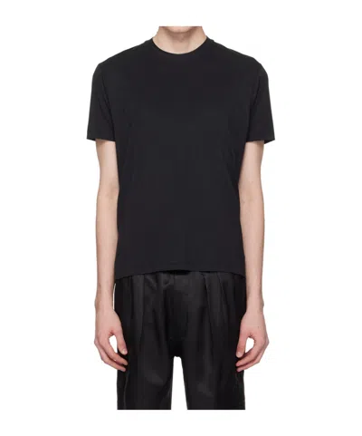 TOM FORD ROUND COLLAR LOGO T-SHIRT