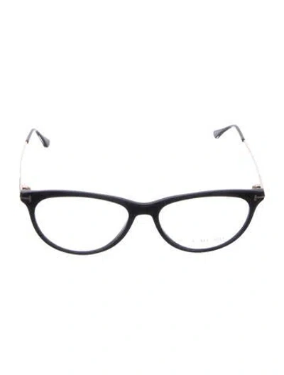 Pre-owned Tom Ford Round Eyeglasses In Black