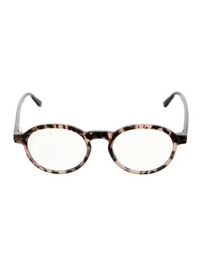 Pre-owned Tom Ford Round Eyeglasses In Brown