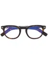Tom Ford Round Frame Glasses In Brown