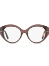 Tom Ford Round-frame Glasses In Brown