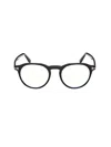 Tom Ford Round Frame Glasses Glasses In 001 Nero Lucido
