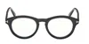 Tom Ford Round Frame Glasses Glasses In 001 Nero Lucido