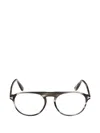 Tom Ford Round-frame Glasses In Gray