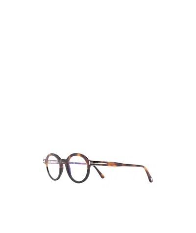 Tom Ford Round-frame Glasses In Multicolor