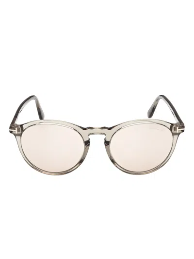 Tom Ford Round-frame Sunglasses In Neutral