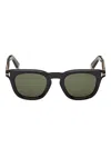 Tom Ford Icon 48mm Acetate Square Sunglasses In Black
