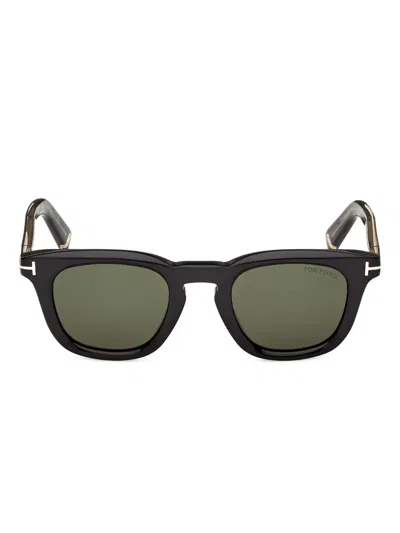 Tom Ford Round-frame Sunglasses In Black