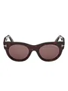 Tom Ford Round-frame Sunglasses In Brown