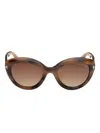 Tom Ford Round Frame Sunglasses In Brown