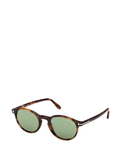 Tom Ford Round-frame Sunglasses In Brown