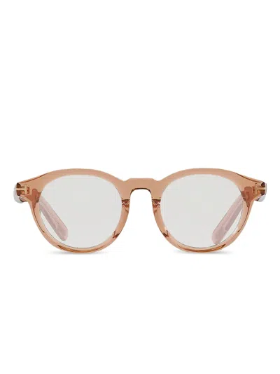 Tom Ford Round-frame Sunglasses In Neutral