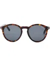 Tom Ford Round-frame Tortoiseshell-effect Sunglasses In Brown