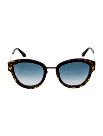 Pre-owned Tom Ford Round Gradient Sunglasses In Brown