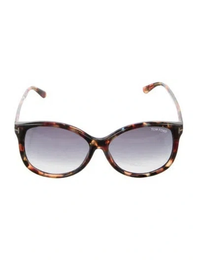 Pre-owned Tom Ford Round Gradient Sunglasses In Brown