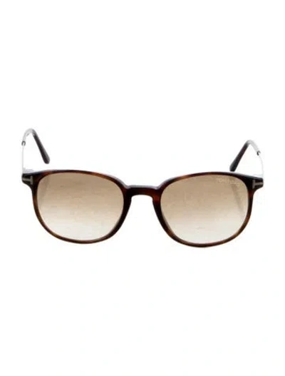 Pre-owned Tom Ford Round Gradient Sunglasses In Brown