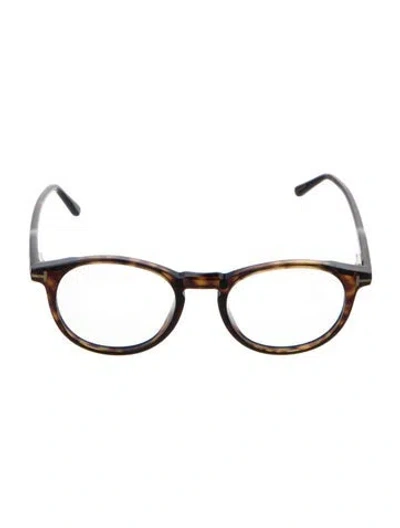 Pre-owned Tom Ford Round Gradient Sunglasses In Brown