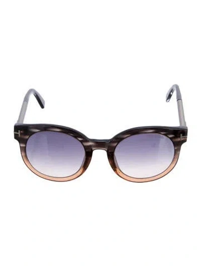 Pre-owned Tom Ford Round Gradient Sunglasses In Neutral