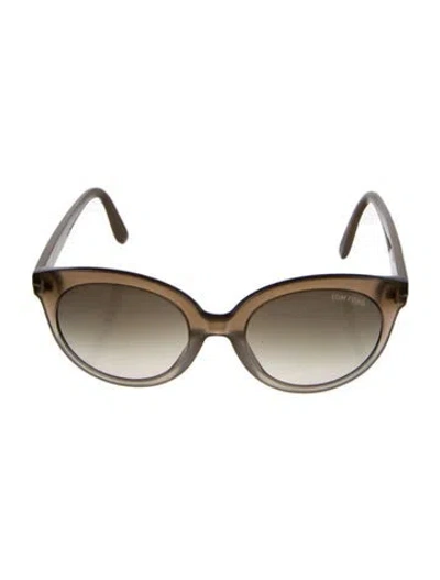 Pre-owned Tom Ford Round Gradient Sunglasses In Neutral