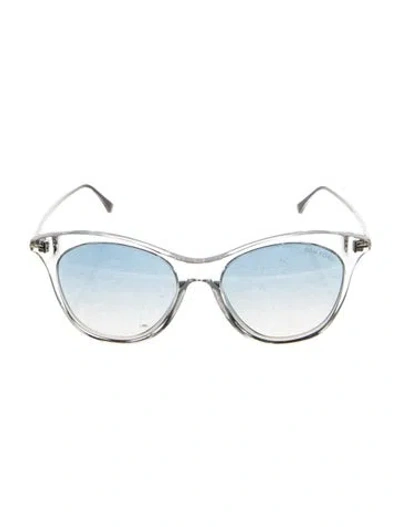 Pre-owned Tom Ford Round Gradient Sunglasses In Transparent