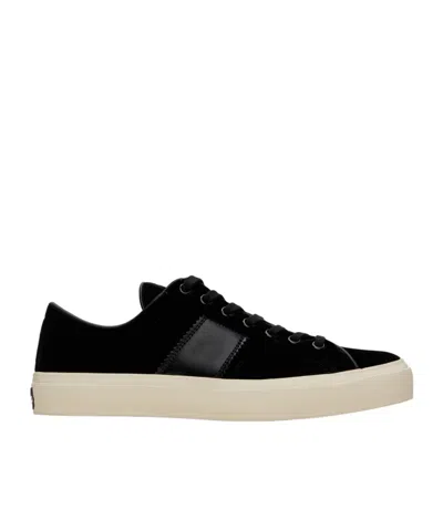 TOM FORD ROUND HEAD LACING LOW-CUT CASUAL SNEAKERS
