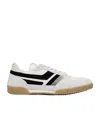 Tom Ford Round Head Lacing Low-cut Casual Sneakers In White