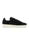 Tom Ford Suede Low-top Sneakers Warwick Silhouette Toe Rubber Sole In Black
