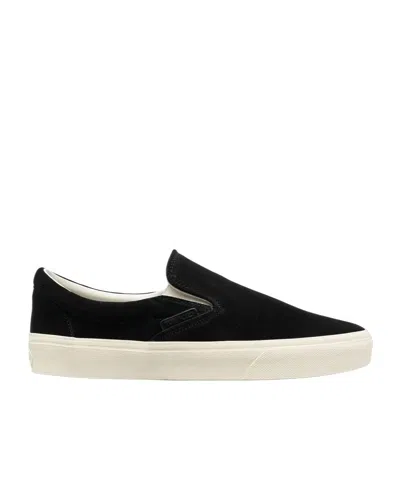 Tom Ford Round Head Low-cut Skate Shoes In Black