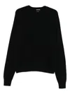 Tom Ford Round-neck Cashmere Sweater In Black