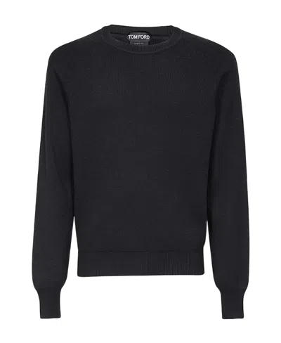 Tom Ford Round Neck Sweater In Black