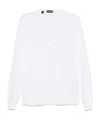 Tom Ford Slim-fit Ribbed Stretch Lyocell And Cotton-blend Henley T-shirt In White