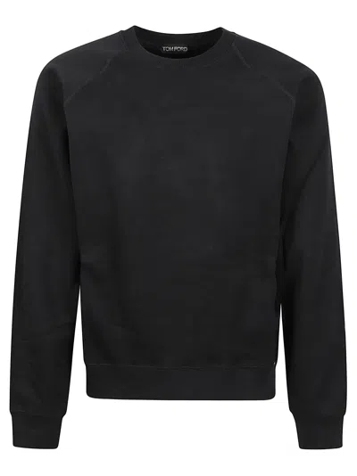 Tom Ford Round Neck Sweatshirt In Black
