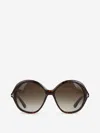 Tom Ford Round Sunglasses In Brown