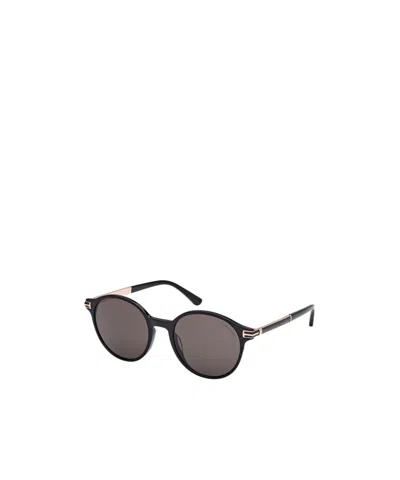Tom Ford Round Sunglasses In Gray