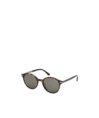 Tom Ford Round Sunglasses In Gray