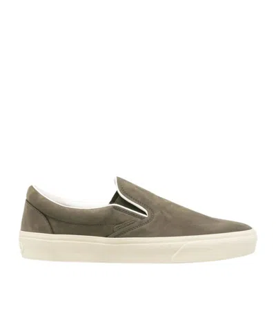 Tom Ford Round Toe Casual Shoes In Gray