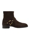 Tom Ford Man Ankle Boots Dark Brown Size 9 Calfskin In Brown