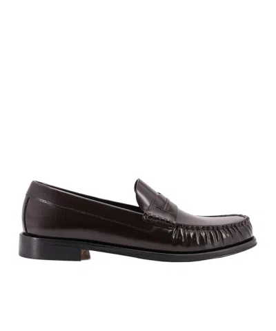 Tom Ford Penny-detail Flat Shoes In Brown