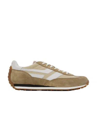 Tom Ford Round Toe Low-top Sneakers In Beige
