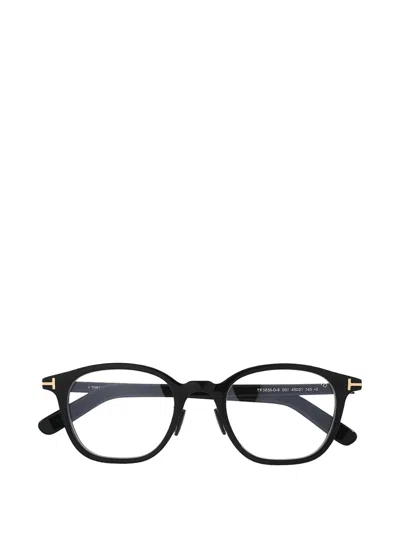 Tom Ford Round-frame Glasses In Black
