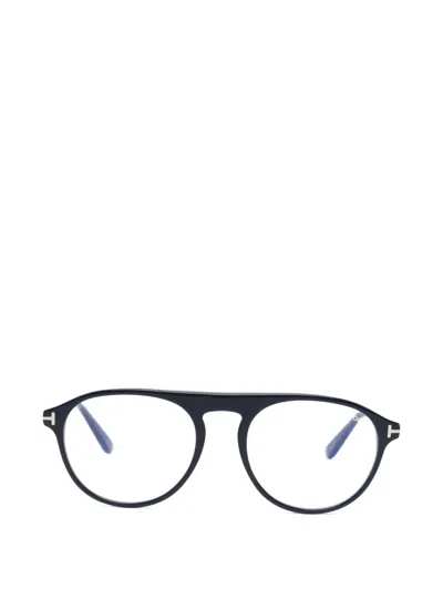 Tom Ford Round-frame Glasses In Brown