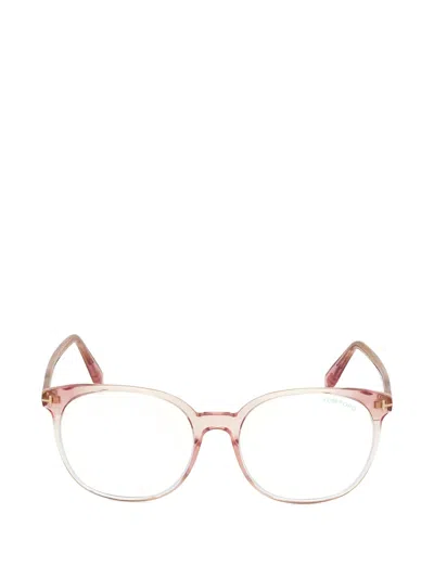 Tom Ford Round-frame Glasses In Pink