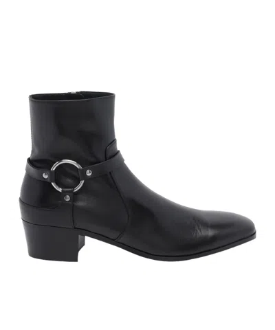 Tom Ford Round-toe Ankle Boots In Black