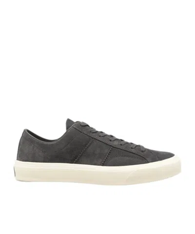 Tom Ford Round-toe Low-top Casual Shoes In Black